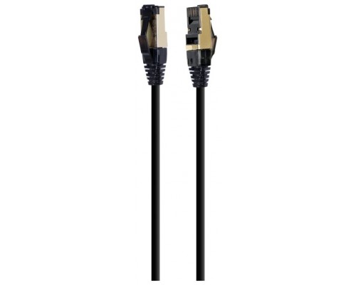 CABLE RED S-FTP GEMBIRD CAT 8 LSZH NEGRO 5 M