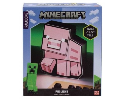 LÁMPARA MINECRAFT CERDO (PIG BOX) PALADONE REDSTRING PP9466MCF (Espera 4 dias)