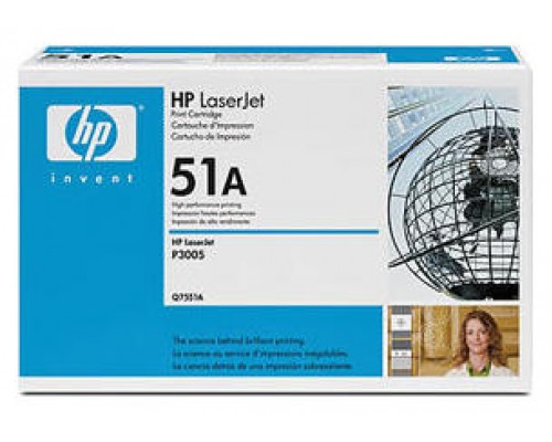 TONER HP Q7551A Nº51A NEGRO 6.500PAG (Espera 4 dias)