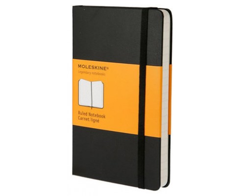 LIBRETA CLASICA TAPA DURA NEGRA L (13X21CM) RAYAS MOLESKINE QP060 (Espera 4 dias)