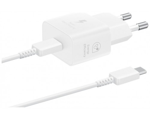 CARGADOR SAMSUNG USB-C 25W GAN BLANCO CON CABLE EP-T2510XWEGEU