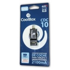 CARGADOR  USB COOLBOX COCHE 2.1A CDC-10  REPCOOCARDC10