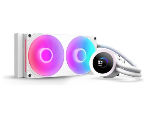 NZXT Kraken Plus RGB 240 Procesador Sistema de refrigeración líquida todo en uno 12 cm Blanco (Espera 4 dias)