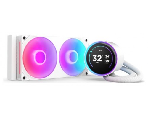 NZXT Kraken Elite 240 RGB Procesador Sistema de refrigeración líquida todo en uno 12 cm Blanco 1 pieza(s) (Espera 4 dias)