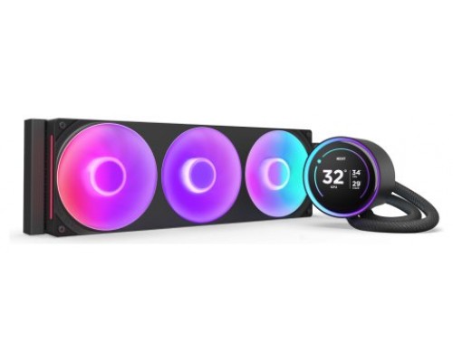 NZXT Kraken Elite 360 RGB Procesador Sistema de refrigeración líquida todo en uno 12 cm Negro 1 pieza(s) (Espera 4 dias)