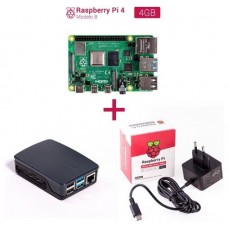 Kit raspberry Pi 4 2 GB. Incluye caja negra