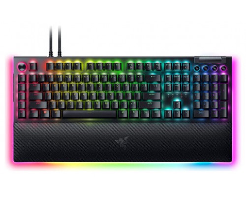 TECLADO RAZER BLACKWIDOW V4 PRO GREEN SWITCH (USA) (RZ03-04680100-R3M1) (Espera 4 dias)