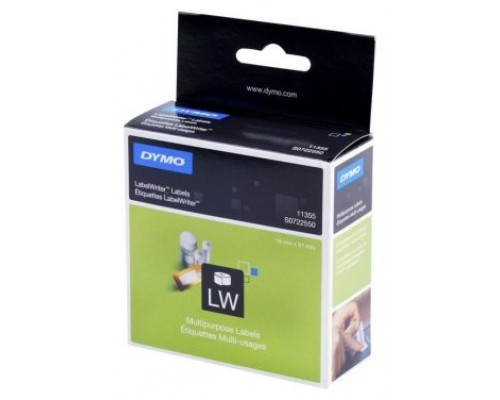 DYMO Etiqueta LW multifunción 19X51mm, 1 rollo etiquetas (500) Papel blanco