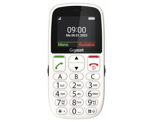 Gigaset GL395 5,59 cm (2.2") 90 g Blanco Teléfono para personas mayores (Espera 4 dias)