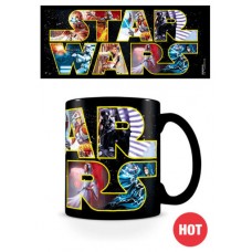 TAZA DESAYUNO CAMBIO DISEÑO STAR WARS LOGO PYRAMID REDSTRING SCMG24755 (Espera 4 dias)