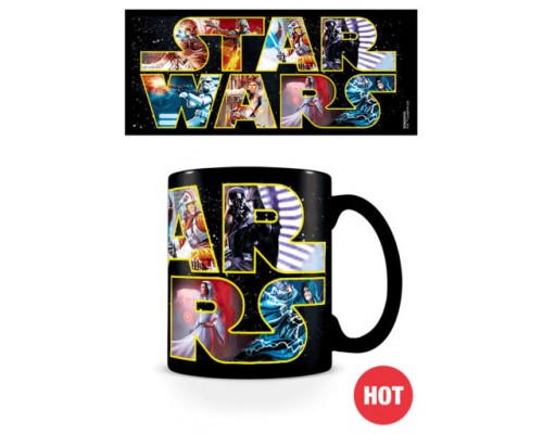 TAZA DESAYUNO CAMBIO DISEÑO STAR WARS LOGO PYRAMID REDSTRING SCMG24755 (Espera 4 dias)