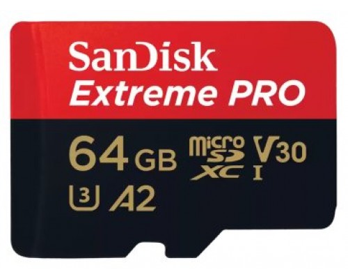 SanDisk Extreme PRO 64 GB MicroSDXC UHS-I Clase 10 (Espera 4 dias)
