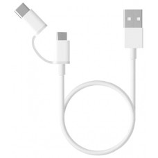 CABLE USB 2.0/M USB-C/M MICROUSB/M 0.3 M BLANCO XIAOMI (Espera 4 dias)