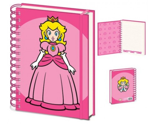 CUADERNO DE ESPIRAL A5 PRINCESA PEACH 21 X 15 CM PYRAMID REDSTRING SR74586 (Espera 4 dias)