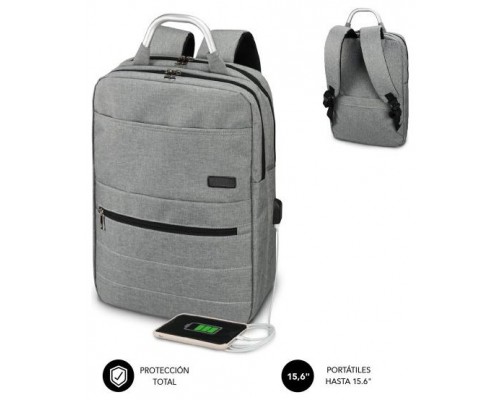 SUBBLIM MOCHILA ELITE AIRPADDING 15.6"" GREY (Espera 4 dias)