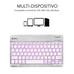 TECLADO SUBBLIM SMART BACKLIT BLUETOOTH RETROILUMINDO SILVER