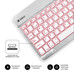 TECLADO SUBBLIM SMART BACKLIT BLUETOOTH RETROILUMINDO SILVER