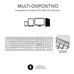 TECLADO SUBBLIM KEYBOARD BLUETOOTH PURE EXTENDED BLUETOOTH SILVER