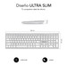 TECLADO SUBBLIM KEYBOARD BLUETOOTH PURE EXTENDED BLUETOOTH SILVER