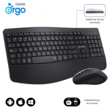 SUBBLIM Teclado con ratón COMBO DUAL OFFICE PROWAVE BLACK (Espera 4 dias)