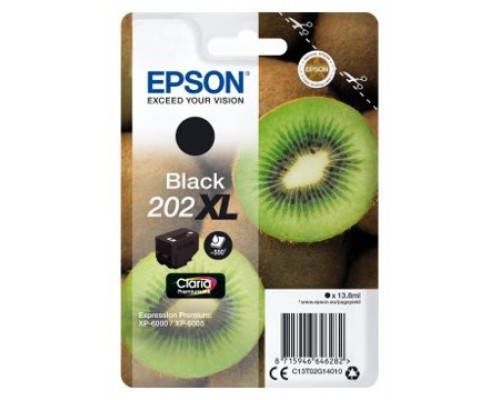 EPSON Singlepack Black 202XL Claria Premium Ink