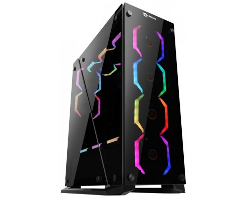 Talius caja Atx gaming Cygnus cristal templado 4fan USB 3.0