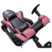 Talius silla Gecko V2 gaming negra/rosa, brazos fijos, butterfly, base nylon, ruedas nylon