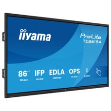IIYAMA MONITOR INTERACTIVO 86" EDLA,ANDROID 14, 16/128GB UHD IPS, MM 2X 20W + 20W SUBWR, 2X HDMI, DP , 1X USB-C, 550CD/M, HORIZ , MEDIA PLAY USB PORTS, ANTIGLARE, LAN, RS232C, IIWARE WIFI-6/BT 5.0, OPS SLOT, VESA 600X400 (MOUNT INCLUDED) (TE8615A-B IIYAMA MONITOR INTERACTIVO 86" EDLA,ANDROID 14, 16/128GB UHD IPS, MM 2X 20W + 20W SUBWR, 2X HDMI, DP , 1X USB-C, 550CD/M, HORIZ , MEDIA PLAY USB PORTS, ANTIGLARE, LAN, RS232C, IIWARE WIFI-6/BT 5.0, OPS SLOT, VESA 600X400 (MOUNT INCLUDED) (TE8615A-B