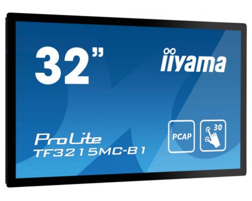 iiyama ProLite TF3215MC-B2 pantalla para PC 80 cm (31.5") 1920 x 1080 Pixeles Full HD LED Pantalla táctil Quiosco Negro (Espera 4 dias)