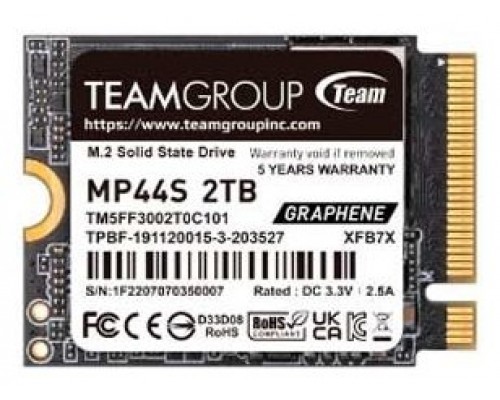 HD  SSD 2TB TEAMGROUP M.2 2230 NVME PCIEX 4.0 MP44S