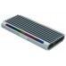 CAJA EXTERNA TOOQ TQE-2221G NGFF/NVMe "SHINOBI" USB-A RGB GRIS