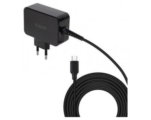 CARGADOR PORTÁTIL GAN USB-C PD 65W, NEGRO TOOQ (Espera 4 dias)