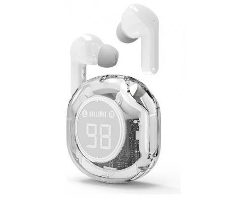 AURICULARES GEMBIRD TWST-01-W TRANSPARENTES BLANCO BT AURICULARES GEMBIRD TWST-01-W TRANSPARENTES BLANCO BT
