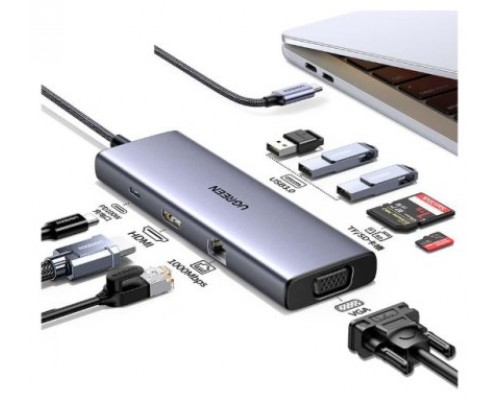 Ugreen Revodok USB-C 6-IN-1 Hub met 4K HDMI USB Tipo C 10000 Mbit/s (Espera 4 dias)