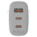 Celly Cargador Gan 1Usb 2Usb-C 65w WH