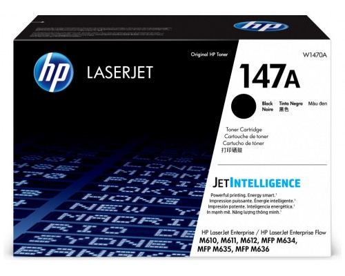 HP LaserJet Cartucho de tóner Original 147A negro (Espera 4 dias)