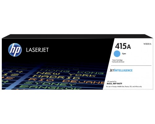 HP LaserJet M479fdw nº415A Toner Cian 2.100 Pag.