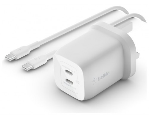 Cargador De Pared Belkin Wch013vf2mwh-b6 Doble Usb-c