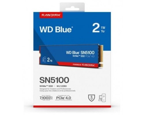 WD Blue SN5100 SSD 2TB NVMe Gen4 6700MB-s