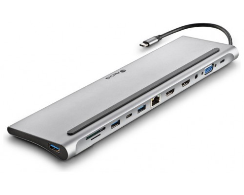 HUB 12 PUERTOS USB-C WONDERDOCK12 GRIS NGS (Espera 4 dias)