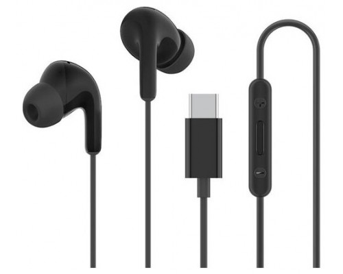 AURICULARES C/MICROFONO XIAOMI EARPHONES TYPE C BLACK (Espera 4 dias)