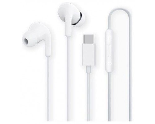 AURICULARES C/MICROFONO XIAOMI EARPHONES TYPE C WHITE (Espera 4 dias)