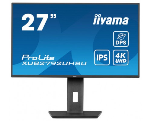 iiyama ProLite XUB2792UHSU-B6 pantalla para PC 68,6 cm (27") 3840 x 2160 Pixeles 4K Ultra HD LED Negro (Espera 4 dias)