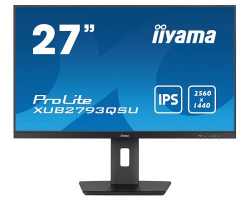 iiyama XUB2793QSU-B7 pantalla para PC 68,6 cm (27") 2560 x 1140 Pixeles Wide Quad HD LED Negro (Espera 4 dias)