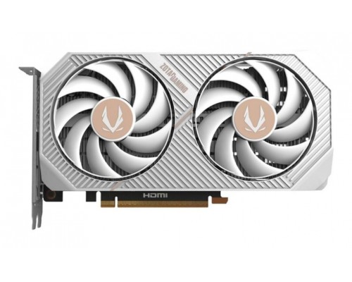 VGA ZOTAC RTX 5060 TWIN EDGE OC 8GB WHITE VERSION,NV,RTX5060,8GB,GDDR7,128BIT,1HDMI+3DP,2 VENTILADORES (ZT-B50600Q-10M) (Espera 4 dias)